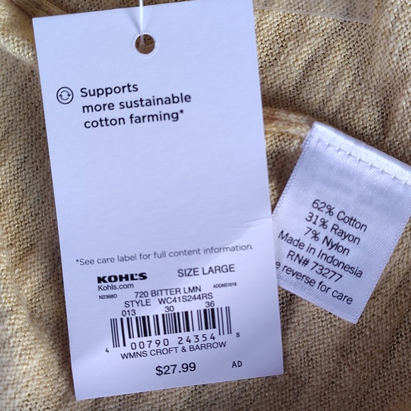 Spring Time Yellow Cardigan - Picture 6 of 6